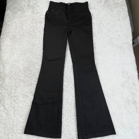 Spanx Pull On Flare Stretch Jean Black - Picture 1 of 7